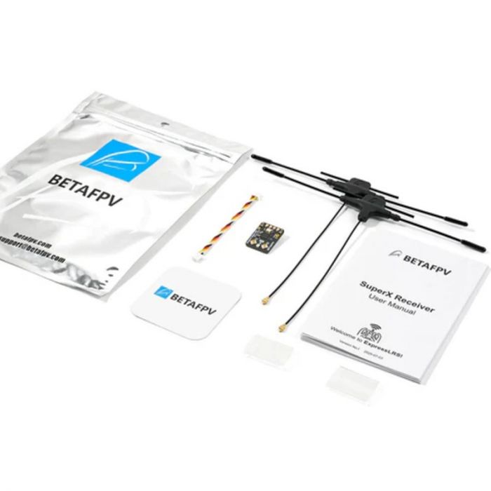 Приймач RX ELRS Gemini Xrossband 915MHz/2.4GHz LR1121 з двома антенами SuperX Nano BetaFPV