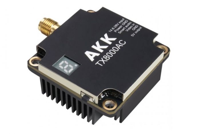 Відеопередавач AKK TX8000 AC 4.9-6.0GHz 8W (96 каналів)