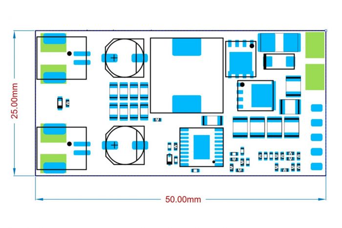 Регулятор живлення для дрона ARMADA BEC 14S 6-66В - UBEC 5.1В/6.1В/7.2В/8.4В 20A