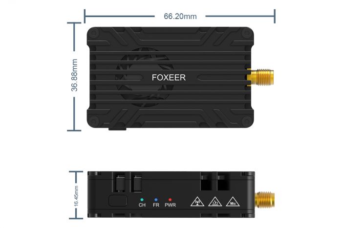 Відеопередавач Foxeer Reaper Infinity v2 4.9-6.0GHz 80Ch 5W