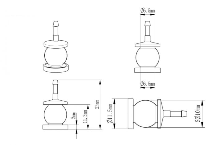Демпфери 4шт Tarot для підвісів 10мм (TL10A09)