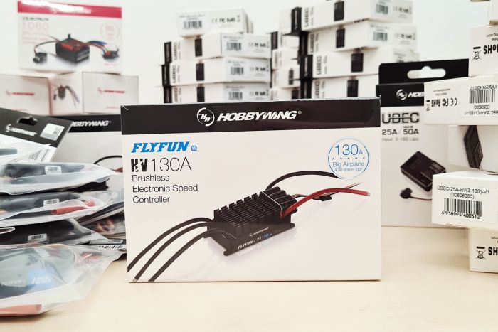 Регулятор ходу HOBBYWING FLYFUN V5 130A HV 6-14S для авіамоделей