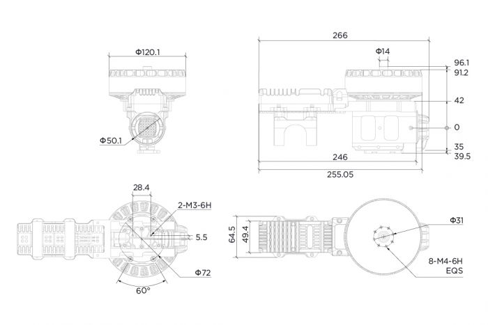 Комбо мотор Hobbywing Xrotor X11 Plus з регулятором без пропелера (CCW)