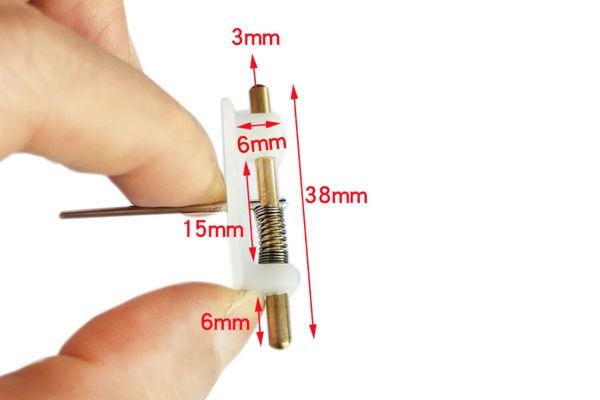 500 шт - Засувка кабіни Haoye L26xW16xH10мм Ф3 пластикова (HY011-01305)