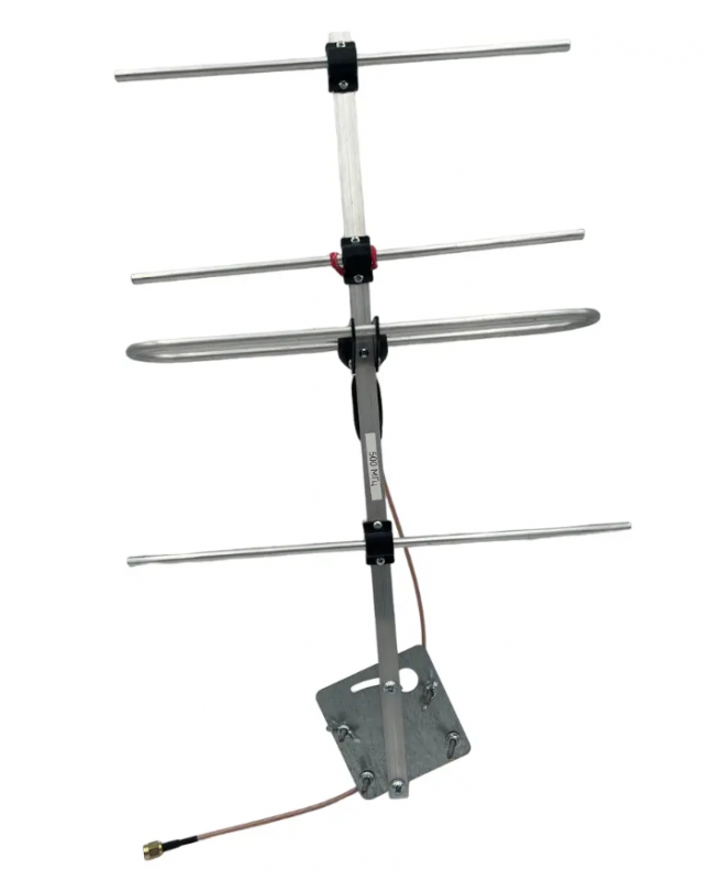 Направлена антена mini Yagi 730 МГц з підсиленням 8.6dBi, 4 секції SMA