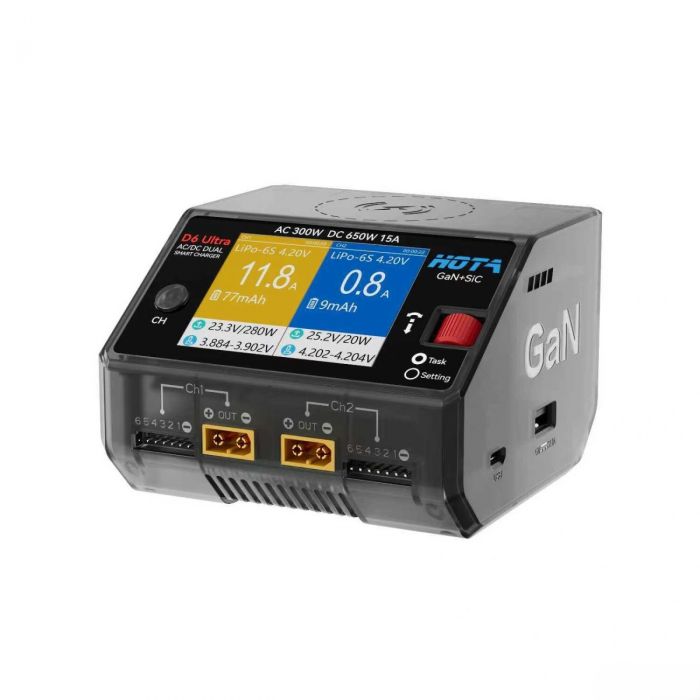 Зарядний пристрій HOTA D6 Ultra, GaN (T2002K Ultra)