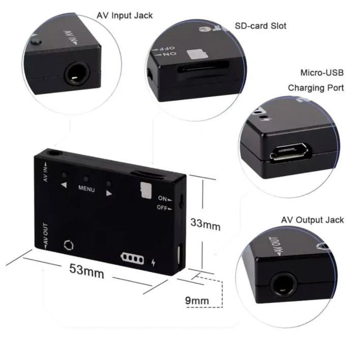 Міні-відеореєстратор FPV DVR