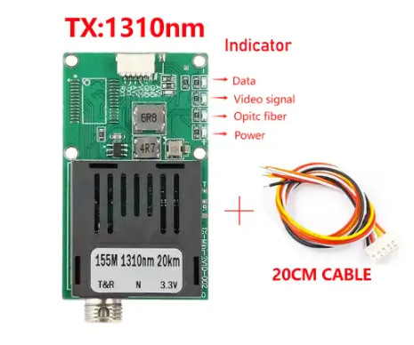 Оптичний передавач відеосигналу TX 1310nm (0–20 км)