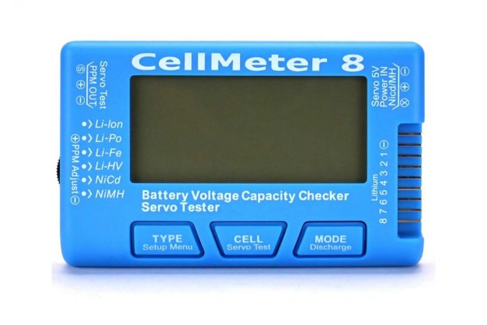 Тестер LiPo батарей CellMeter8