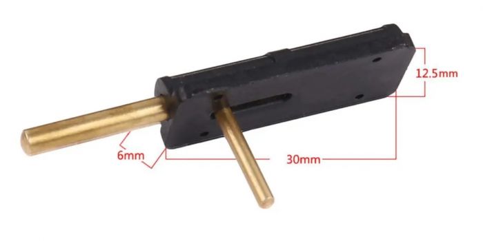 Пружинна засувка кабіни, люка для літаків (30х6х12.5 Ф3) Canopy Hatch Lock Китай