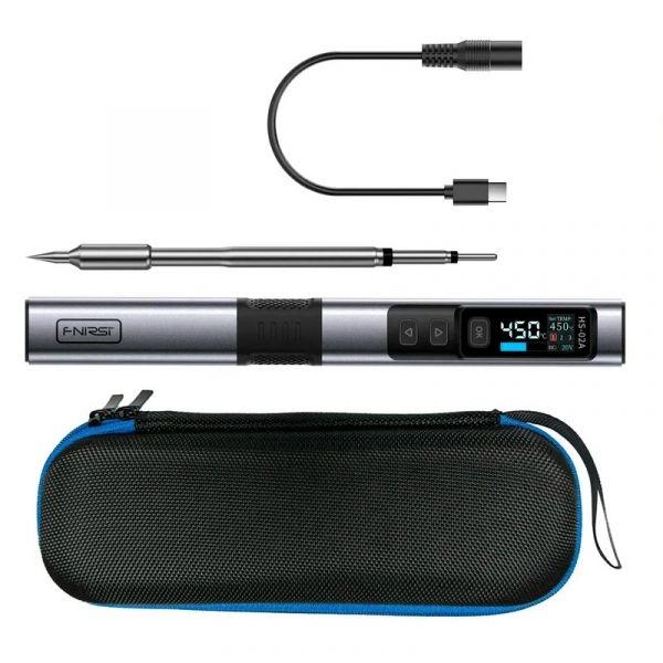 Портативний розумний паяльник 100-450℃ PD100W жало С245 (Базова комплектація) HS-02A FNIRSI