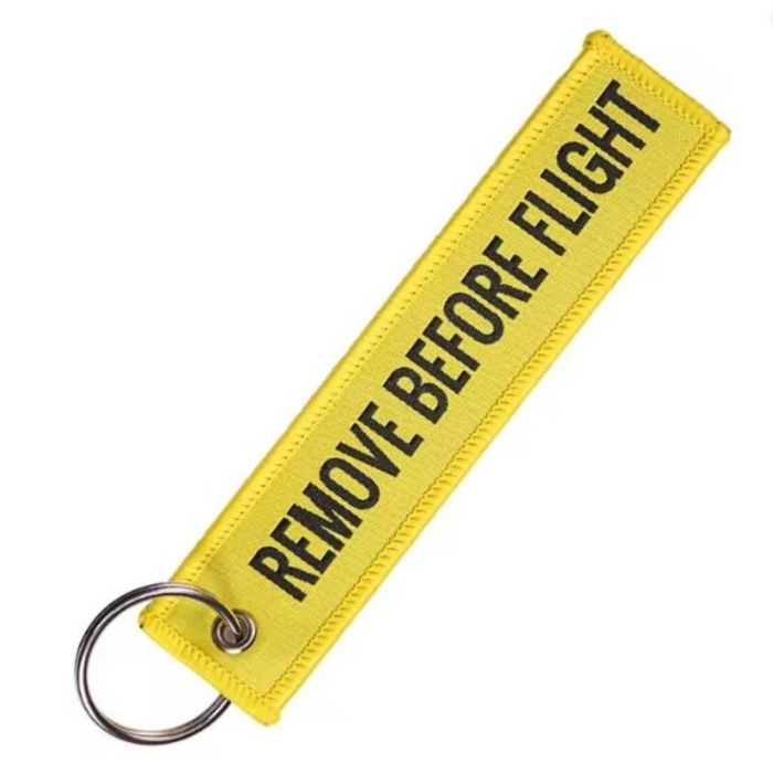 Ремувка, підвіска жовта "Remove Before Flight" тип 1 Uav.in.ua Україна