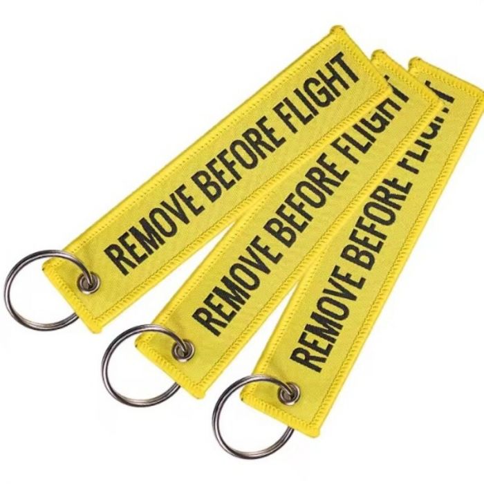 Ремувка, підвіска жовта "Remove Before Flight" тип 1 Uav.in.ua Україна