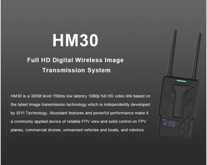 Відеосистема цифрова 5.8GHz Long Range HD (відеопередавач) HM30 Siyi
