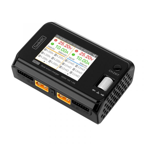 Зарядний пристрій 500 Вт (2 х 250 Вт) 15A DC 7-28V 1-6S M6D ToolkitRC