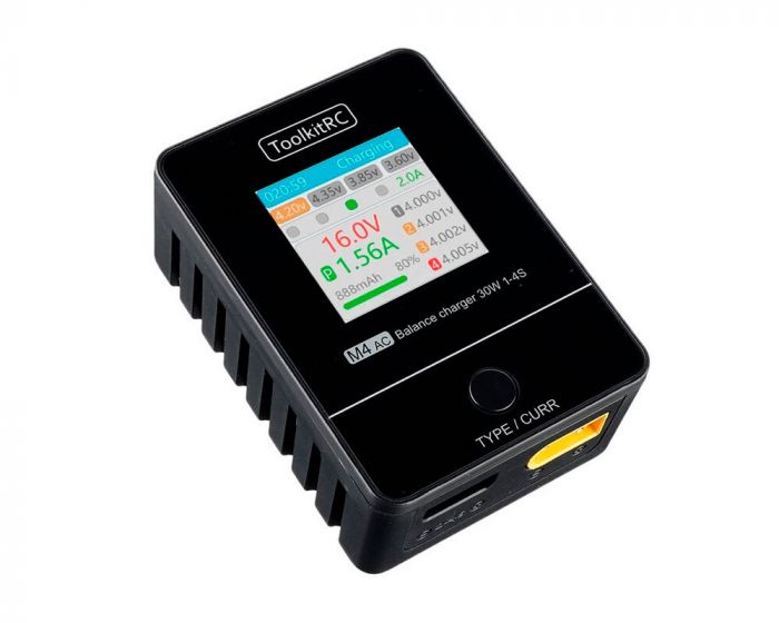Зарядний пристрій 30W 2.5A 1-4S XT60 M4AC ToolkitRC