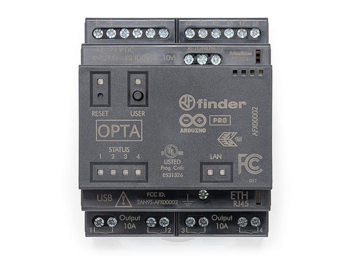Мікро-ПЛК (програмований логічний контролер) Arduino Opta WiFi AFX00002 Raspberry