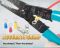 Кліщі для обтиску та зачистки кабеля CP-412G Pro'sKit