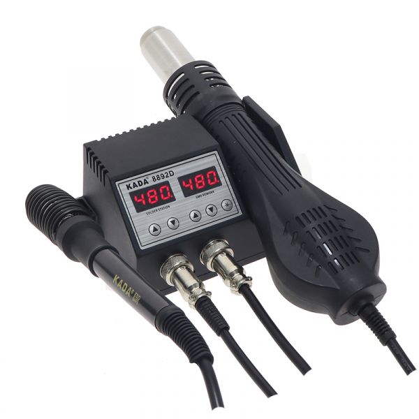 Паяльна станція турбінна (фен та паяльник) 8892D KADA