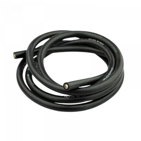 Силіконовий дріт (чорний), 1 м 8AWG Black