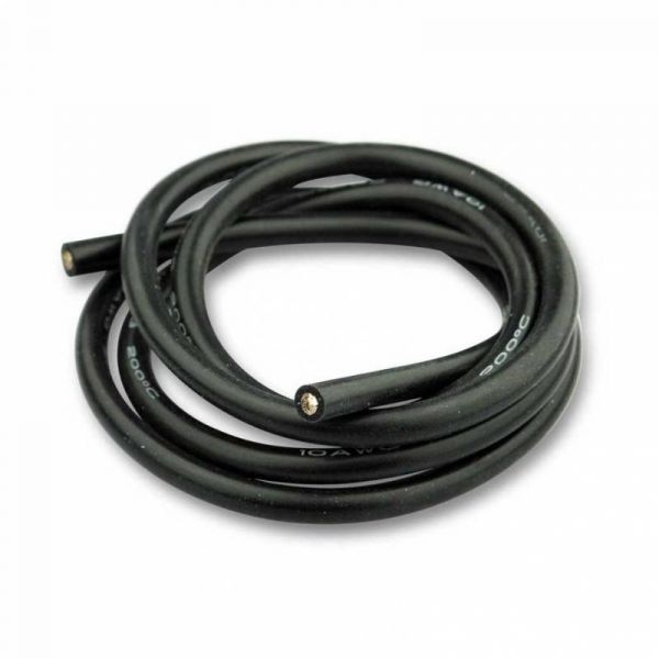 Силіконовий дріт (чорний), 1 м 10AWG Black