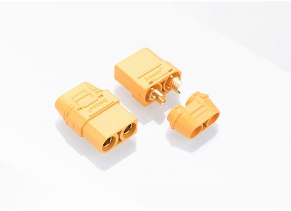 Конектор силовий "мама" (з ковпачком) XT90H Female AMASS