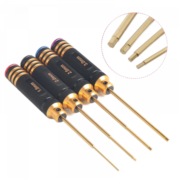 Набір викруток шестигранних 1.5, 2.0, 2.5, 3.0 мм HEX