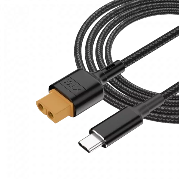 Перехідний кабель живлення (SC100) USB-C на XT60 ("мама"), 1 м TKDM88M90-2