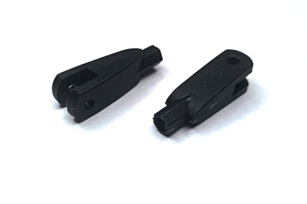 Наконечники тяг нейлонові М3 L27 мм чорний (2 шт) HY012-00603 Haoye