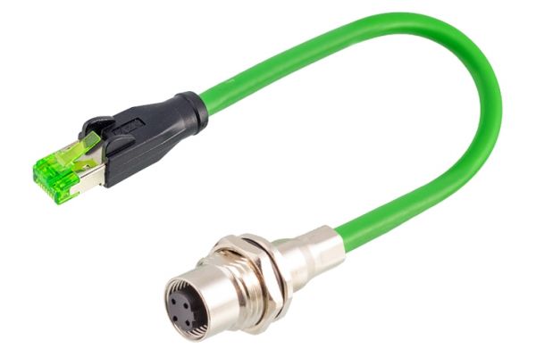 Конектор M12 CAZN CM07-M12-F-S4D/RJ45-0.5M