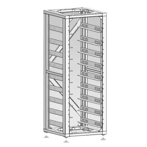 Стандартна стійка 19 дюймів, (8 шт.) 3U-LRACK Deye