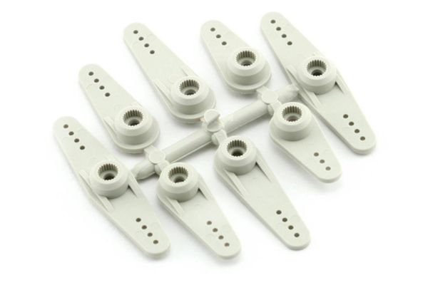 Набір надміцних нейлонових качалок для сервоприводів 25T (Futaba, PowerHD) 8 шт HY007-01203 Haoye