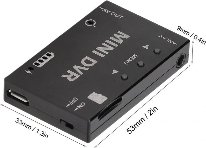 Відеореєстратор FPV Mini DVR з акумулятором C201 ReadyToSky