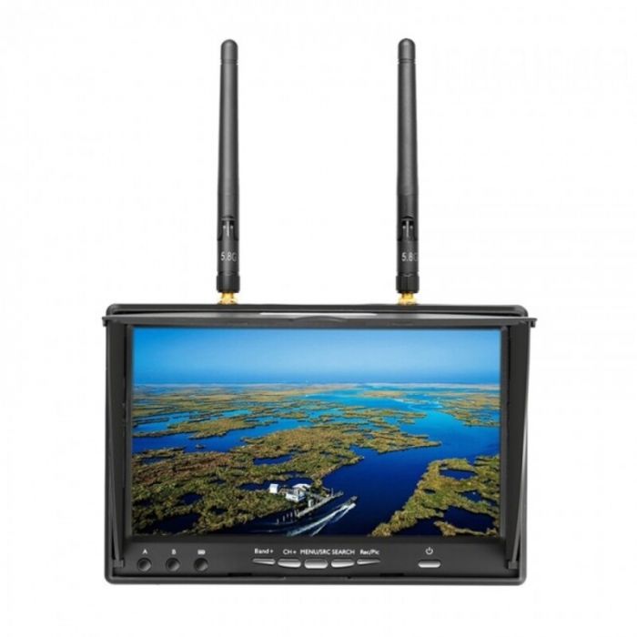Монітор FPV (7.0", 800x480, 5.8GHz, 40CH, DVR, акумулятор) LCD5802D ReadyToSky
