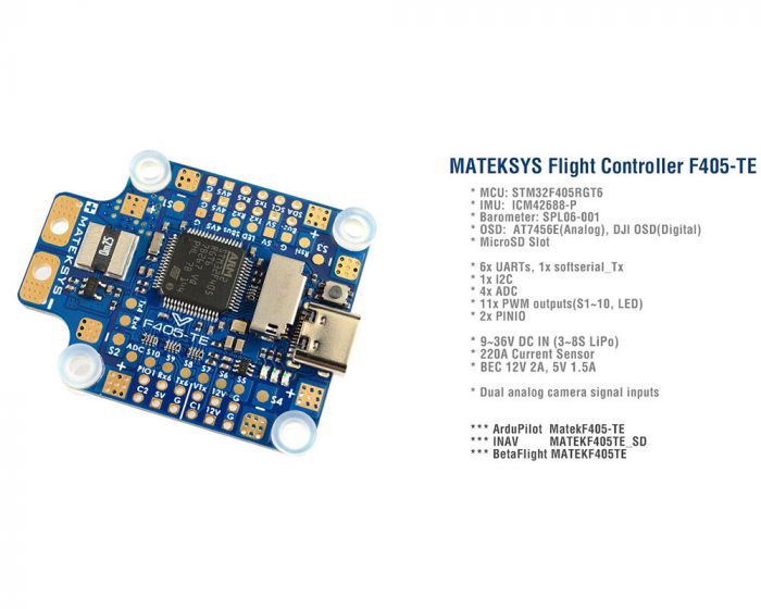 Польотний контролер F405-TE Matek