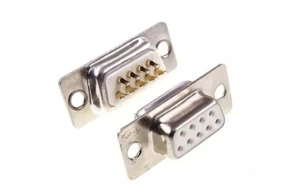 Конектор "мама" RS232 COM-порт DB9 2u Gold Female AMASS