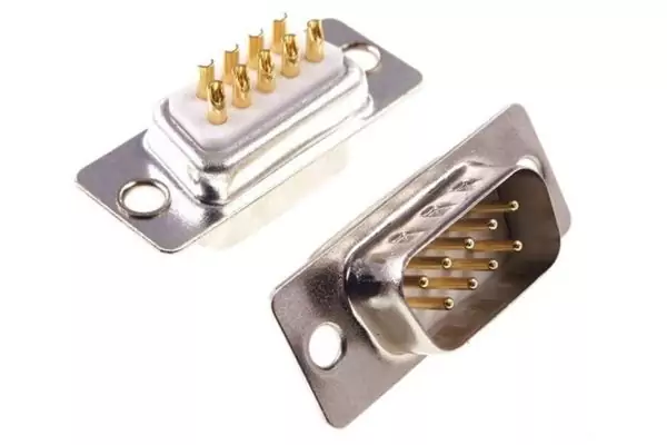 Конектор "тато" RS232 COM-порт DB9 2u Gold Male AMASS