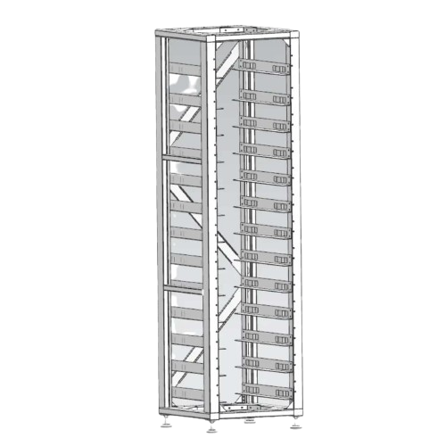 Комплектуючі Стандартна стійка 19 дюймів, (12 шт.) 3U-HRACK Deye