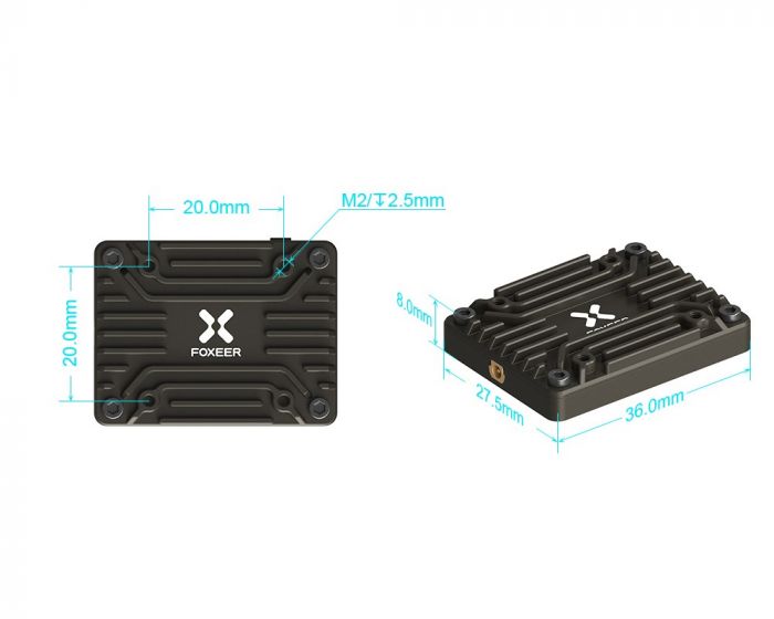Відеопередавач VTX 4.9-6GHz 2.5W 80СН Reaper Extreme V3 Foxeer
