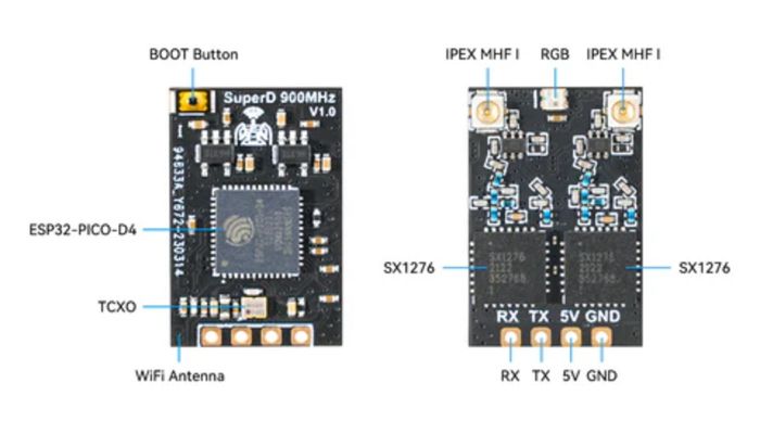 Приймач RX ELRS 100 мВт SuperD Diversity 868MHz BetaFPV