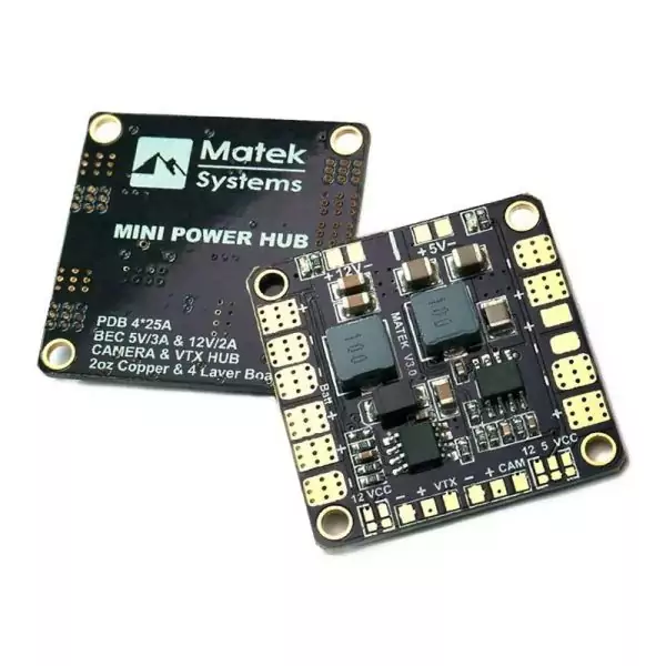 Розподільна плата з BEC на 5V і 12V Mini Power HUB V 3.1 Matek