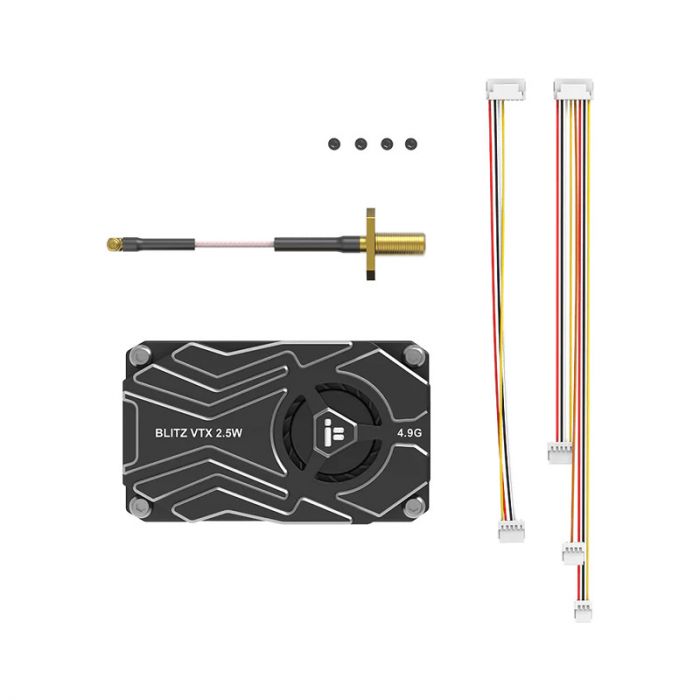 Відеопередавач VTX BLITZ Whoop 4.9GHz 2.5W 8CH + антена Foxeer Lollipop 3 4.9G RHCP 150мм SMA iFlight
