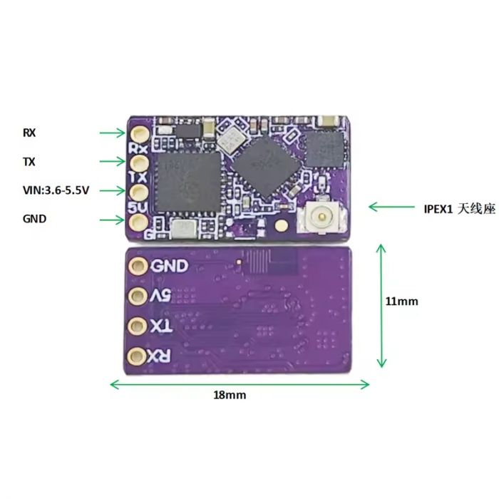 Приймач RX ELRS Nano 2.4GHz таргет BETAFPV SX1281+ESP8285 (небрендований BAYCK) Китай