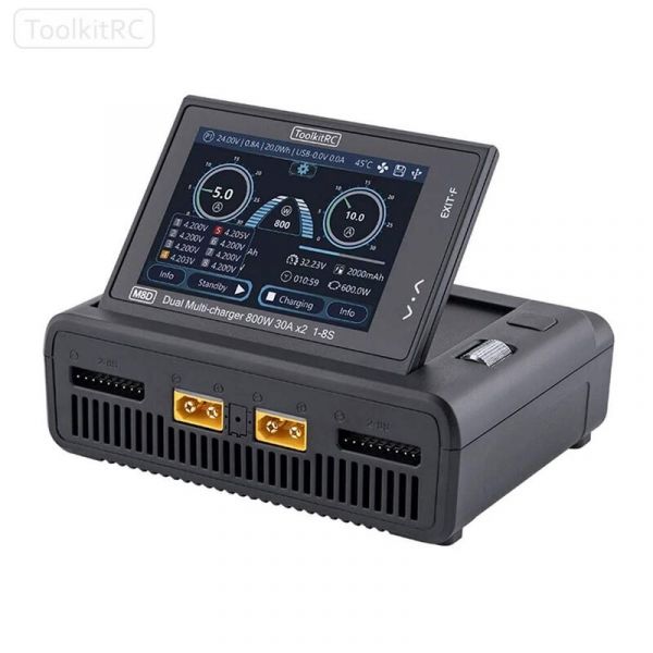 Багатофункціональний зарядний пристрій 1600 Вт(2 x 800 Вт) 50А DC 10-49V 1-8S M8D ToolkitRC