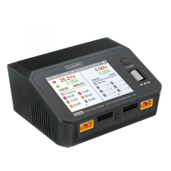 Зарядний пристрій двоканальний AC 200W / DC 700W (або 350W x 2) M6DAC ToolkitRC