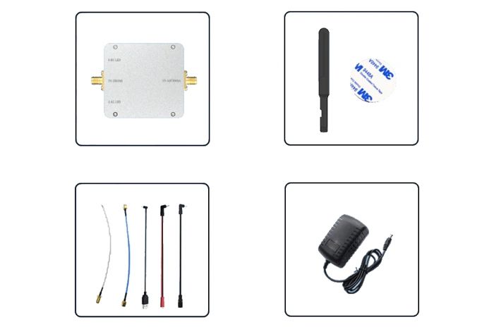 Підсилювач сигналу 2.4G + 5.8GHz ACASOM 1 вхід - 2 виходи 4W