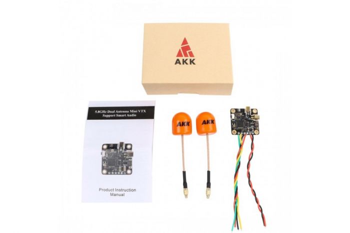 Відеопередавач AKK New Era 5.8GHz Diversity 25-400mW 20x20мм