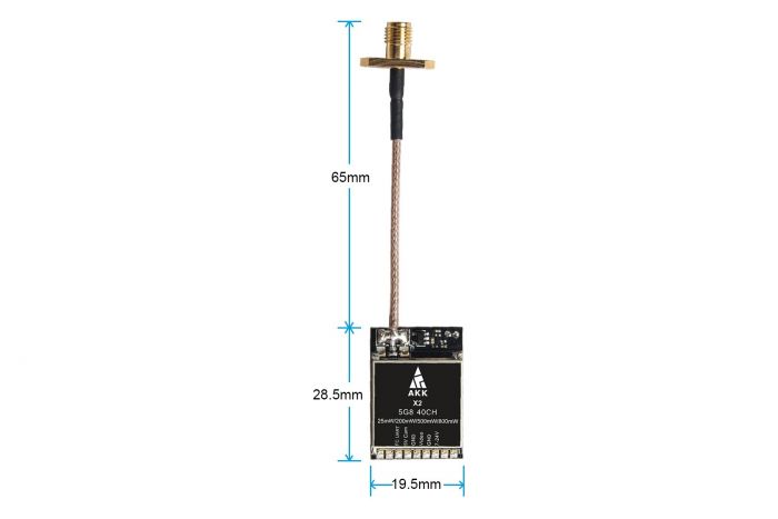 Відеопередавач AKK X2-P 5.8GHz 800mW