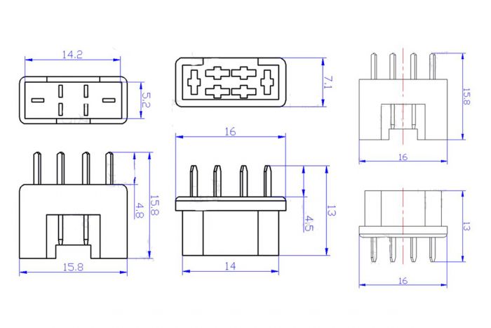 Конектори AMASS AM-1016 MPX Male 2шт