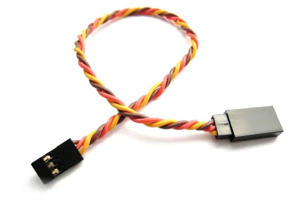 50 шт - Подовжувач 22AWG для сервоприводів JR скручений (90 см)
